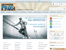 Tablet Screenshot of fallprotectionpros.com
